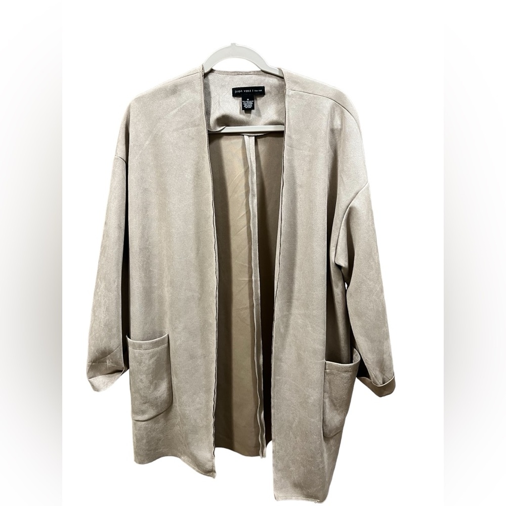 Joan Vass New York - Faux Leather Jacket - M